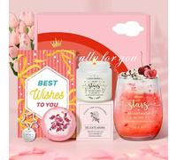 Tecanne Regalo migliore amico per donne, regali di compleanno per donne, migliori amiche, regalo di amicizia per bestie, ragazze, sorelle, set regalo personalizzato bicchiere da vino scatola regalo