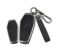 TECART Custodia per chiavi dell'auto, adatta per BYD Atto 3 Han Tang Song Pro-DM-i Yuan Qin Seal Dolphin, custodia protettiva per chiavi, chiave auto, portachiavi a 4 tasti, colore nero A