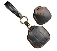 TECART Portachiavi adatto per Chery Jetour Freer Shanhai T1 T2 Freedom Traveller 2024 2025 in pelle Smart chiave auto custodia 4 tasti accessori auto -nero
