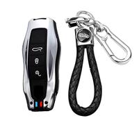 TECART Smart chiave auto cover cover adatta per Porsche 911 Boxster Carrera GT Cayenne Cayman Macan Panamera 997 944 924 987 987 958 metal cover portachiavi accessori auto chiavi 3 pulsanti, 3B
