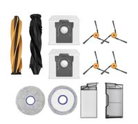 Tecasa Accessori kit di ricambio per Mova X60 MAX Ultra tra cui 2 spazzole principali, 2 salviette, 4 spazzole laterali, 2 filtri per la polvere, 2 sacchetti per la polvere
