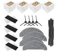 Tecasa Kit di ricambio Accessori per aspirapolvere Neabot N2 Robot Include 4 panni Pad, 1 Spazzole Principali, 4 Spazzole Laterali, 4 Filtri HEPA, 4 Sacchetti per Aspirapolvere