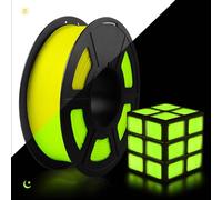 TECBEARS Filamento PLA Glow in the Dark 1.75mm Giallo, Filamento PLA Luminescente nel Buio, Alta Intensità di Luce e Lunga Durata di Illuminazione, Bobina da 1kg, Giallo Fluorescente