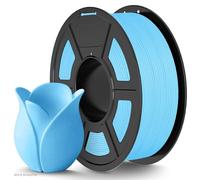 TECBEARS Filamento PLA Matte 1.75mm Azzurro Chiaro 1KG, Filamento per Stampante 3D Matte PLA, Superficie Opaca Alta Velocità 30-600 mm/s, Neatly Wound Filamento Precisione Dimensionale +/- 0.02 mm