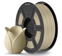TECBEARS Filamento PLA Matte 1.75mm Beige 1KG, Filamento per Stampante 3D Matte PLA, Superficie Opaca Alta Velocità 30-600 mm/s, Neatly Wound Filamento Precisione Dimensionale +/- 0.02 mm
