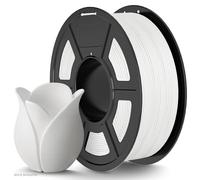 TECBEARS Filamento PLA Matte 1.75mm Bianco 1KG, Filamento per Stampante 3D Matte PLA, Superficie Opaca Alta Velocità 30-600 mm/s, Neatly Wound Filamento Precisione Dimensionale +/- 0.02 mm