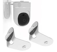 Teccle Supporto adesivo da parete per Eufy Security Indoor Cam E220 P24, senza fori, senza attrezzi, installazione senza danni, 2 opzioni di installazione, include adesivo e viti (versione