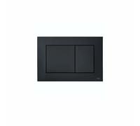 TECEnow plaque de commande WC pour technique à deux quantités, 9240407, 9240407, Colorazione: Nero opaco