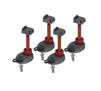 TECE drainline piedi di montaggio, isolati acusticamente, intervallo di regolazione 137-184 mm, 660004, drainline [Canaline Doccia e Scarichi Bagno > Accessori per Canaline Doccia e Scarichi Bagno]