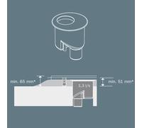 TECE drainline scarico, DN 50 scarico verticale, 650003, drainline [Canaline Doccia e Scarichi Bagno > Canaline Doccia]