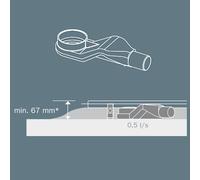 TECE drainline scarico superpiatto, DN 40 scarico laterale, 650004, drainline [Canaline Doccia e Scarichi Bagno > Canaline Doccia]