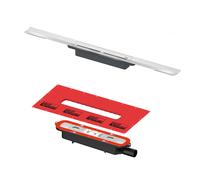 TECE drainprofile canalina doccia, per installazione in piano DN 40, 671010+673001, drainprofile acciaio inox levigato [Canaline Doccia e Scarichi Bagno > Canaline Doccia]