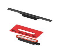 TECE drainprofile canalina doccia, per installazione in piano DN 40, 671021+673001, drainprofile nero [Canaline Doccia e Scarichi Bagno > Canaline Doccia]