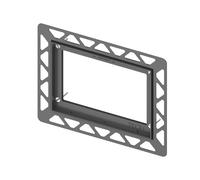 TECE loop / square / now telaio di installazione WC per montaggio a filo, 9240644, loop; square; now metallo [Placche di Scarico > Accessori per Placche di Scarico]