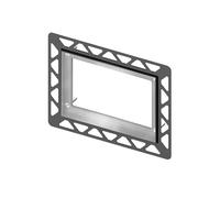 TECE loop / square / now telaio di installazione WC per montaggio a filo, 9240649, loop; square; now cromo [Placche di Scarico > Accessori per Placche di Scarico]