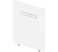 Tece Lux placca di comando per WC cromo lucido-bianco 9650001