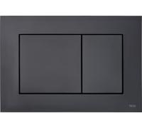 TECE Bottone Geberit x, cromato lucido, 220 x 150 x 5 mm, nero opaco