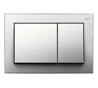 Tece Piastra di azionamento WC a base, due quantità tecnica, 1 pezzo, cromo lucido, 9.240.701