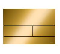 Plaque de poussée TECE WC TECEsquare II métal pour la technologie à double chasse d'eau, 9240839, 9240839, Colorazione: Ottica in oro lucido PVD