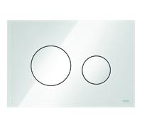 Plaque d'actionnement TECE WC Verre TECEloop pour la technologie à double quantité, 9240650, 9240650, Colorazione: Vetro Bianco, Bottone Bianco