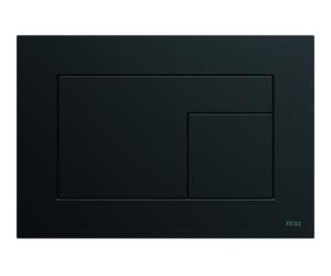 TECE Plaque de commande pour WC TECEvelvet, pour technique à deux quantités, 220x150x5mm, 9240732, 9240732, Colorazione: Nero