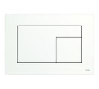 TECE Plaque de commande pour WC TECEvelvet, pour technique à deux quantités, 220x150x5mm, 9240735, 9240735, Colorazione: bianco