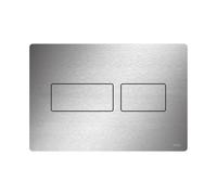 Plaque de poussée TECE WC TECEsolid, en acier inoxydable, pour la technologie à double chasse d'eau, 9240434, 9240434, Colorazione: acciaio inossidabile spazzolato (con impronta digitale)