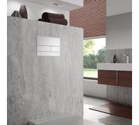 Piastra di spinta TECE WC TECEsquare II in metallo per la tecnologia a doppio risciacquo, Colorazione: bianco opaco - 9240834