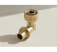 TECE TECEflex Adattatore rapido gomito 90 Dimension 16 x 1/2, bronzo al silicio,
