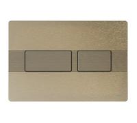 Plaque de poussée TECE WC TECEsolid, en acier inoxydable, pour la technologie à double chasse d'eau, 9240437, 9240437, Colorazione: Nichel spazzolato con struttura a linee