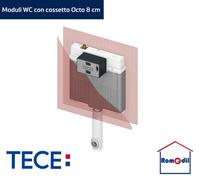 TECEbox OCTA 2 Cassetta Scarico incasso Parete Muratura tipo geberit pucci Tece