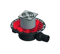 Set di scarico TECEdrainpoint S 122, standard, con flangia universale Seal System, con telaio a griglia in acciaio inox, 3601202