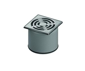 TECEdrainpoint S cadre de grille, acier inoxydable, 100x100mm, in rille design, 3660002, 3660002