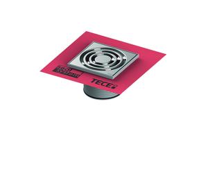 TECEdrainpoint S cadre de grille, plastique, 142x142mm, y compris grille design et manchette détanchéité Seal System, 3660021, 3660021