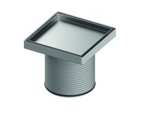 TECEdrainpoint S telaio rosso, acciaio inossidabile, 142 x 142 mm, piastra di...