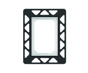 TECEfilo Cadre dencastrement, pour montage en surface, 9242041, 9242041, Colorazione: Bianco