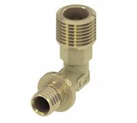 TECEflex Mamelon de transition coudé, laiton standard, 767532, 767532, Versione: Dimensione 32 x filettatura esterna (R) 1"