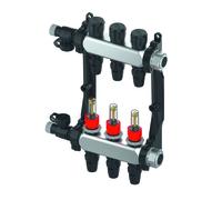 TECEfloor Distributeur pour circuit de chauffage en acier inoxydable, type TECElogo-Push, avec indicateur de débit, 77311111, 77311111, Versione: 11 circuiti di riscaldamento
