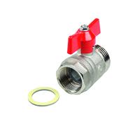 TECEfloor robinet à bille, 77381003, 77381003, Versione: Filettatura femmina (RP) 1" x filettatura maschio (R) 1"