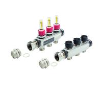 TECEfloor Set dextension, pour collecteur de chauffage, avec débitmètre, 77310022, 77310022, Versione: 2 circuiti di riscaldamento