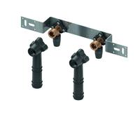 TECElogo-Push unité de montage, bronze rouge/bronze au silicium, dim. 16xRP1/2\", entraxe 150mm, 8723100, 8723100