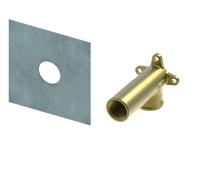 TECEprofil Disques muraux système, pour montage sur robinetterie de W.-C./bidet et robinetterie apparente, 9021017, 9021017, Versione: TECE 1/2\\" x 1/2\\" bronzo al silicio