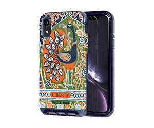 Tech 21 Evo Luxe Liberty Francis Custodia Protettiva per Apple iPhone XR - Blu/Arancia