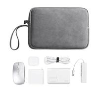Tech Bag Organizer, custodia portatile per accessori per computer con cerniera, custodia per accessori digitali per PC, custodia portatile per riporre cavi, auricolari, caricabatterie, power bank