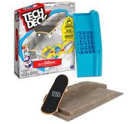Tech Deck Spin Master Concrete-Rampa Te in Cemento Riutilizzabile, con Fingerboard Enjoi, dai 6 Anni in su, Colore Nero, Medium, 6063132