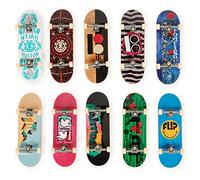 Tech Deck, DLX PRO Pack con 10 Fingerboard collezionabili, per Appassionati di Skate dai 6 Anni in su