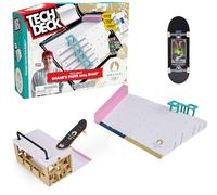 Tech Deck - Finger Skate - Park X-Connect Shane O'Neill - Prodotto ufficiale con licenza Giochi Olimpici Parigi 2024 - Skatepark modulabile - Mini Skate Dito - Giocattolo per bambini - Gioco per