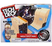 Tech Deck, Mini Skate Finger Skate Mega Rampa Half Pipe X-Connect, Set di Rampe Personalizzabile con Mini Skate, Giocattolo per Bambini e Bambine da 6 Anni in su