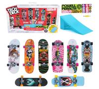 Tech Deck, Powell Peralta Legends SK8Shop Bonus Pack con Rampa, Mini, 6+ | 8 Tavole, Grafiche Autentiche, Ruote Adesivi e Attrezzo, Fascia Adesiva e Gommini, Compatibile X-Connect