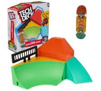 Tech Deck, Quarter Bowl Ruckus X-Connect Park Creator, Set con rampa da Personalizzare e Costruire con Fingerboard Speciale, Giocattoli per Bambini dai 6 Anni in su